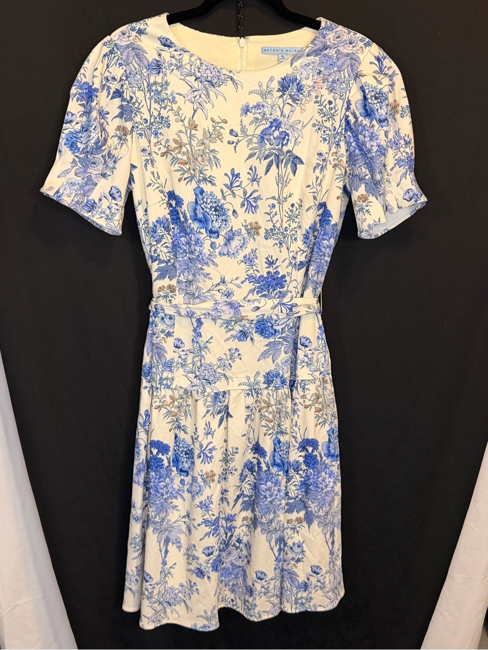ANTONIO MELANI Jesse Floral Print Puff Sleeve Dress